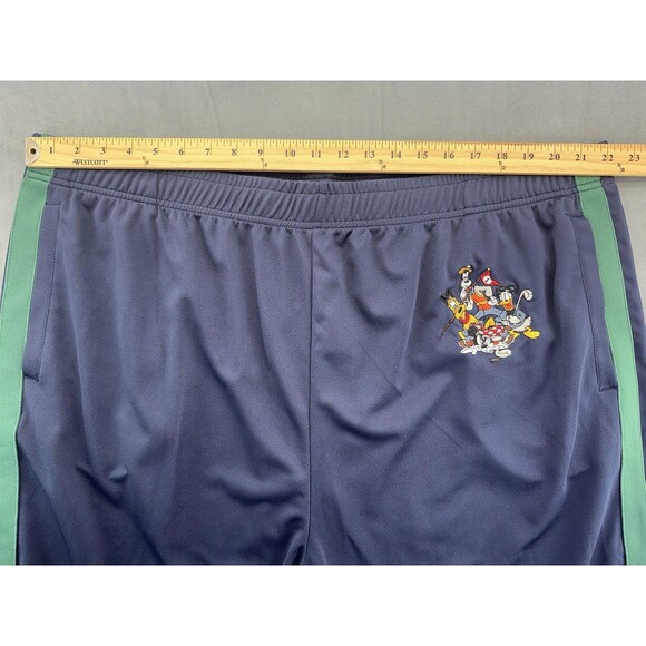 Disney Track Pants Mens 2XL Goofy Donald Pluto Mickey Snap Buttons Golf - Picture 11 of 11